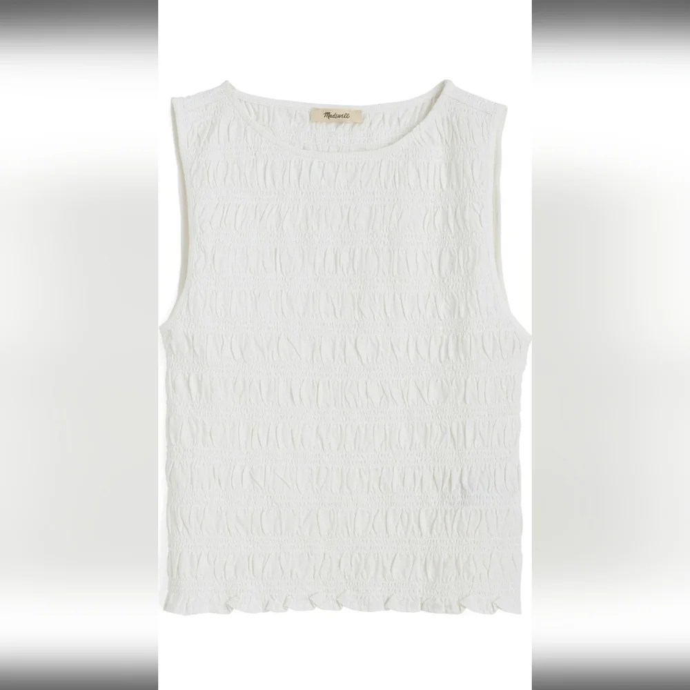 Madewell Smocked Tank Top - Picture 3 of 6